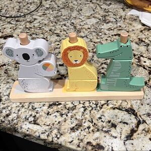 Wooden Animal Stacking Toy